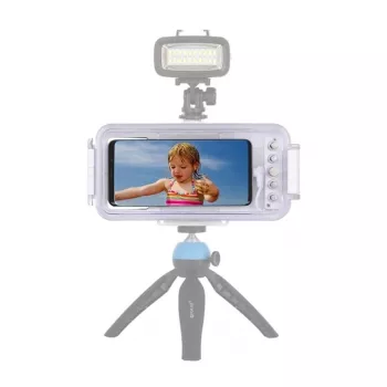 Puluz PU9100W Wasserdichte Hülle (45m) für USB-C-Smartphones – Unterwasserfotografie & Videografie (Weiß)