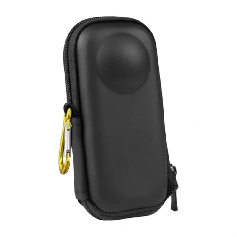 PULUZ PU984B Schutzhülle für Insta360 X4 und X5 – Stoßfeste EVA-Hülle mit individuellem Schaumstoffeinsatz, weichem Flanellfutter, Mesh-Zubehörtasche und Tragegriff (Schwarz)