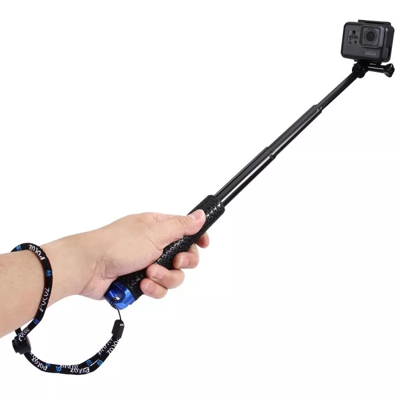 PULUZ Selfie Stick für Action-Kameras (DJI, GoPro, Insta360) - Schwarz