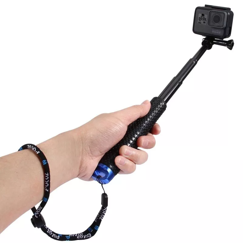 PULUZ Selfie Stick für Action-Kameras (DJI, GoPro, Insta360) - Schwarz