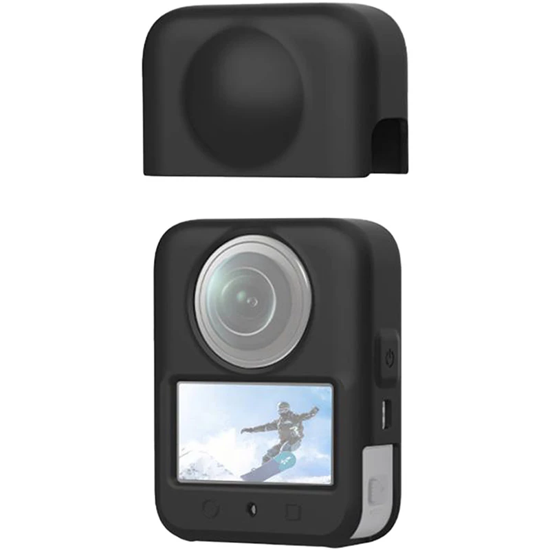 PULUZ Silikon-Objektivschutz für DJI Osmo Action Kamera (Schwarz)