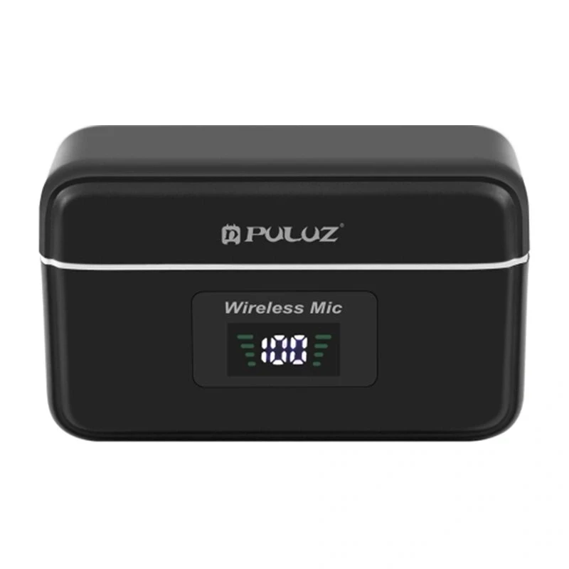 PULUZ SmartLink WS300 2.4GHz Dual Wireless Lavalier Mikrofonsystem mit Rauschunterdrückung, 100m Reichweite, USB-C-Ladung