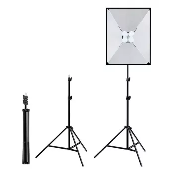 PULUZ Studio Set Softbox 50x70cm, Stativ, LED-Leuchtmittel 4 Stück PU5071EU