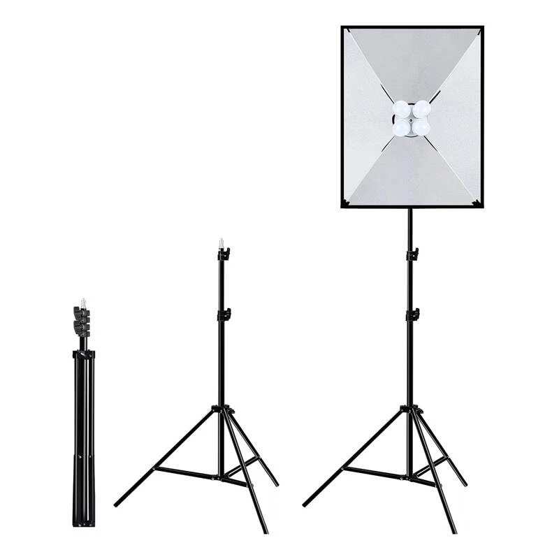 PULUZ Studio Set Softbox 50x70cm, Stativ, LED-Leuchtmittel 4 Stück PU5071EU