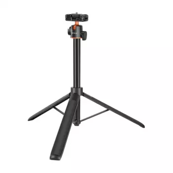 PULUZ Stativ für Smartphone mit Selfie-Stick 1,4 m – PU730B, Bluetooth-Fernauslöser, 360°-Drehung, Schwarz