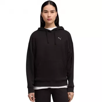 Puma ESS Elevated Comfort Hoodie Damen Schwarz Größe L