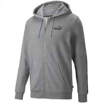 PUMA ESS+ Tape Full-Zip Hoodie TR Herren Medium Gray Heather
