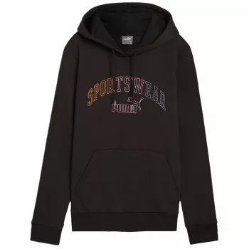 PUMA Essentials+ Logo LAB Herren Fleece Kapuzenpullover Schwarz Größe M