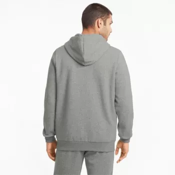 PUMA ESSENTIALS Damen Medium Gray Heather Fleece Hoodie S