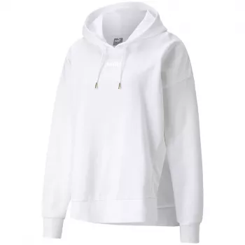 PUMA HER Hoodie TR Puma White Damen Relaxed Fit Pullover 589519 02