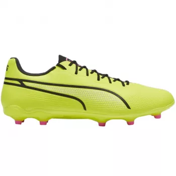 PUMA King Pro FG/AG Herren-Fußballschuhe - Puma Black/Puma White/Fast Yellow - UK 8 / EU 42