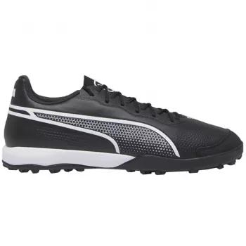 PUMA King Pro TT Herren-Fußballschuhe Kunstrasen Schwarz Weiß Gold Größe 44 EU
