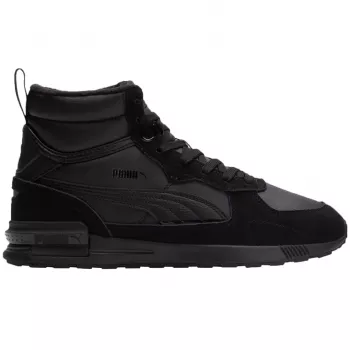 PUMA Herren Graviton Mid Sneaker Schwarz - Schnürschuh Mid-Top Lifestyle-Schuhe