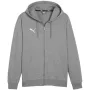 PUMA Team Goal Casuals Hoodie in Mittelgrau Melange