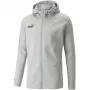 PUMA teamFINAL Casuals Herren Kapuzenjacke mit durchgehendem Reißverschluss, Medium Grey Heather