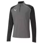 PUMA teamLIGA 1/4 Herren Sweatshirt Zip Top Grau-Schwarz