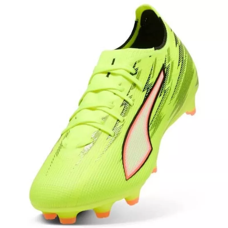 Puma Ultra 6 Match FG/AG Fußballschuhe Schwarz Weiß Fire Orchid