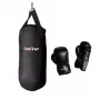 Boxsack-Set SG-1080-10kg 10 kg Schwarz mit Handschuhen und Ketten