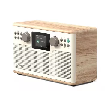 PURE ACOUSTICS Pure Classic H6 Digitalradio, DAB+/FM/Internetradio, Bluetooth, Cotton White/Eiche (EU/UK)
