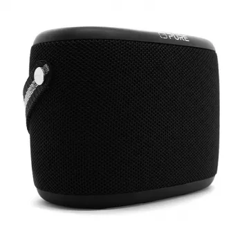 PURE ACOUSTICS Pure Woodland Tragbarer Bluetooth-Lautsprecher – 10W, wasserdicht, FM/DAB+ Radio, Schwarz (253344)