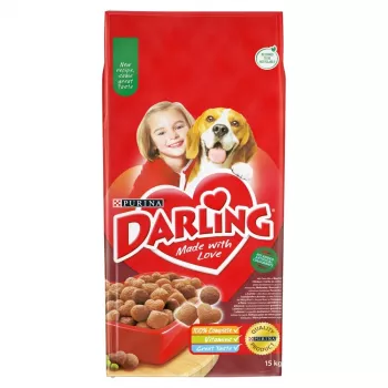 PURINA Darling Rindfleisch mit Huhn Trockenfutter für Hunde - 15 kg