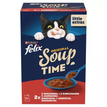 PURINA FELIX Soup Original Country Flavours 6x48g Nassfutter für Katzen
