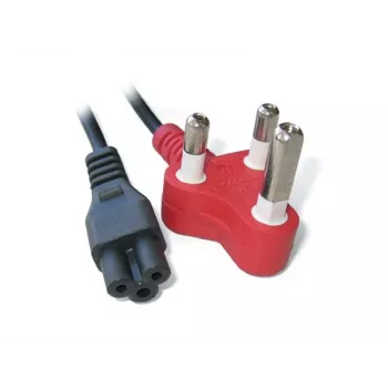 PWR Dedicated to Clover Kabel 1,8 m – CEE 7/7 auf IEC C5 Netzkabel, Schwarz
