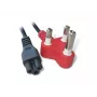 PWR Dedicated to Clover Kabel 1,8 m – CEE 7/7 auf IEC C5 Netzkabel, Schwarz