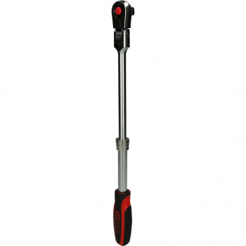 KS Tools SlimPOWER 914.1220 Teleskop-Gelenk-Umschaltknarre, 1/2 Zoll, 72 Zähne, 294–432 mm
