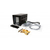 EXSYS EX-1012 externe Erweiterungsbox mit 4 PCI-Slots und PCIe-x1-Hostkarte