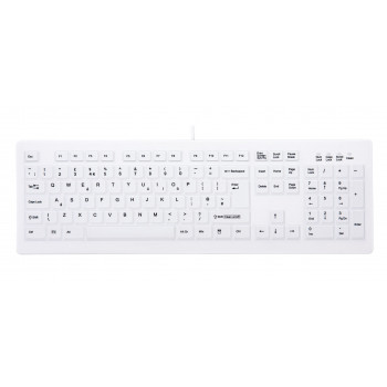 CHERRY Active Key AK-C8100F-UVS-W/UK USB-Tastatur, IP68, weiß, UK