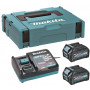 Makita 191J81-6 XGT 40 V max Akku-Set, 2 × BL4025 2,5 Ah, DC40RA, MAKPAC