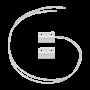 BCS PA-MSP02 Mini-Magnetkontakte mit Kabel, weiß, 20 Stück
