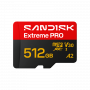 SanDisk Extreme PRO microSDXC 512 GB UHS-I A2 V30, bis zu 250/170 MB/s, SDSQXCJ-512G-GS6MA