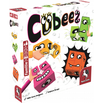 Pegasus Cubeez Familienspiel für 2–4 Personen ab 6 Jahren, deutsche Ausgabe