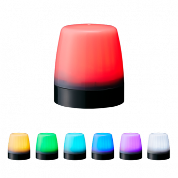 PATLITE NE-M1ANN-M LED-Signalleuchte mit 7 Farben, 12–24 V DC, IP67