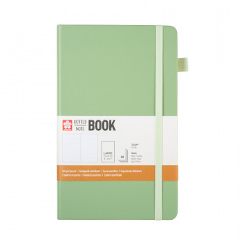 Sakura Notizbuch mit Punktraster, 13 × 21 cm, 80 Blatt, 140 g/m², Pale Patina