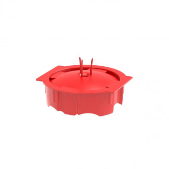 Primo P722 Universalputzdeckel für Unterputzdosen, wiederverwendbar, Rot, 65,5 mm