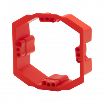 f-tronic 7390152 UI10PA Putzausgleichsring, stufenlos 10–25 mm, Rot
