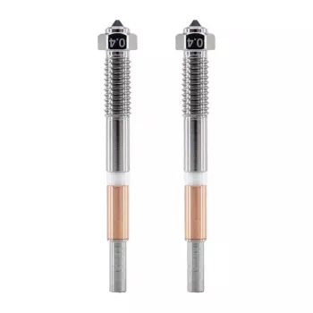 QIDI BMN204 0.4mm Bimetal-Düse für Q2-Serie (2 Stück) – Kupfer/Titan-Legierung, M6-Gewinde, 1.75mm Filament