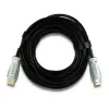 Qoltec 50474 HDMI 1.4 High Speed Kabel mit Ethernet, 30 m, vergoldete Stecker, dreifache Abschirmung, Schwarz/Silber