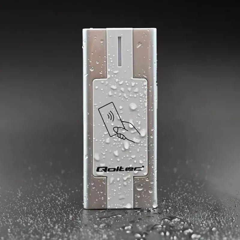 Qoltec 52446 Proximity-Karten- und Schlüsselanhänger-Lesegerät – 125 kHz RFID, Wiegand 26-bit, IP65