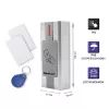 Qoltec 52446 Proximity-Karten- und Schlüsselanhänger-Lesegerät – 125 kHz RFID, Wiegand 26-bit, IP65