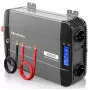 Qoltec Reiner Sinus Wechselrichter 12V auf 230V 1500W/3000W mit LCD USB USB-C für LiFePO4 GEL AGM