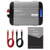Qoltec Reiner Sinus Wechselrichter 12V auf 230V 2000W/4000W mit LCD, USB, USB-C, LiFePO4/GEL/AGM Kompatibel