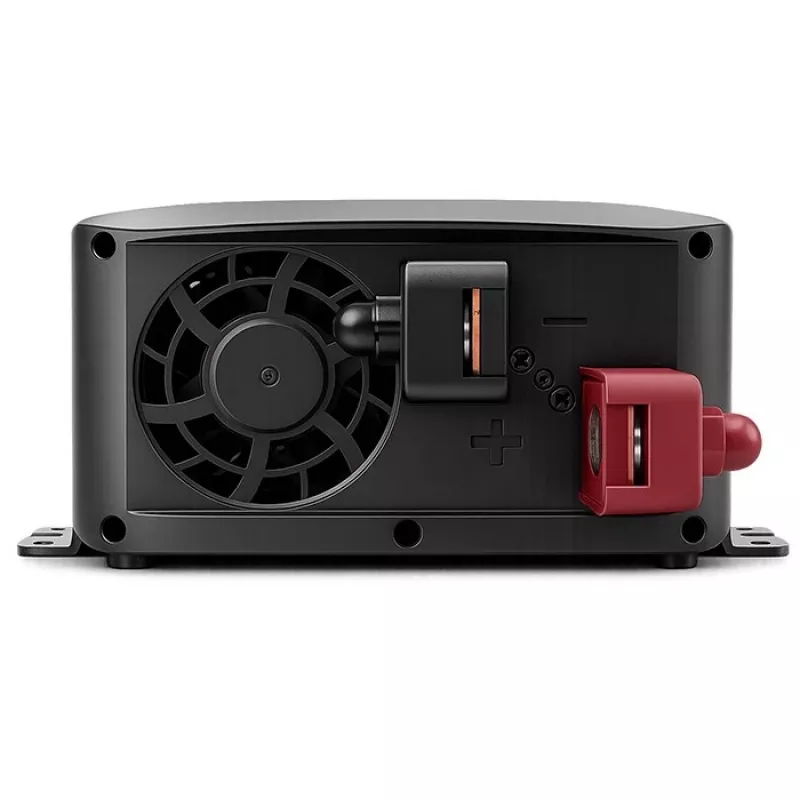 Qoltec Reiner Sinus Wechselrichter 12V auf 230V 500W/1000W mit LCD, USB, USB-C, LiFePo4/GEL/AGM Kompatibel