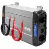 Qoltec Reiner Sinus Wechselrichter mit UPS | 12V auf 230V | 2000W Dauerleistung / 4000W Spitzenleistung | LCD | USB-A | USB-C PD 18W | LiFePO4 GEL AGM Kompatibel
