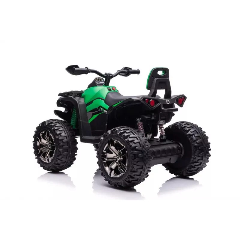 QLS-3288 Elektro-Quad zum Draufsitzen mit Rückenlehne, LED-Licht, MP3, Grün