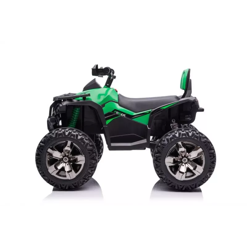 QLS-3288 Elektro-Quad zum Draufsitzen mit Rückenlehne, LED-Licht, MP3, Grün