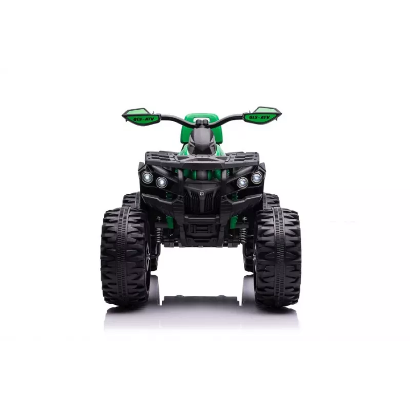QLS-3288 Elektro-Quad zum Draufsitzen mit Rückenlehne, LED-Licht, MP3, Grün